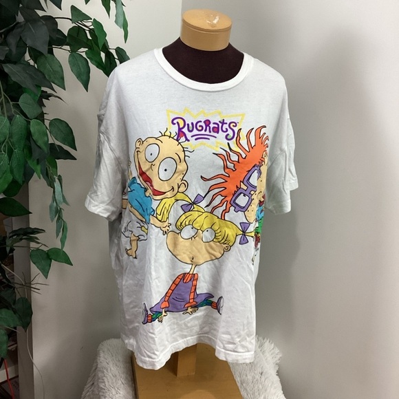 Nickelodeon Rugrats Tee womans L/XL short sleeve colorful on white backg… - Picture 1 of 12
